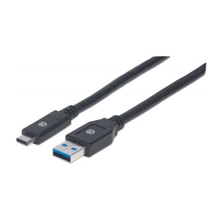 CABLE USB MANHATTAN TIPO C 3.0 MTS NEGRO V3.1 GEN1 354981