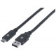 CABLE USB MANHATTAN TIPO C - A MACHO 2.0 MTS NEGRO V3.1 GEN1 354974