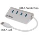 HUB USB 3.0 MANHATTAN ALUMINIO 4 PUERTOS C/FUENTE 163767