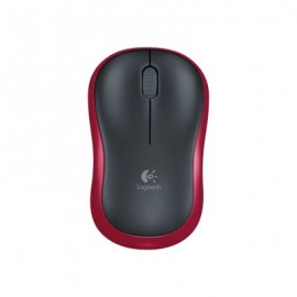 MOUSE LOGITECH M185 ROJO INALAMBRICO USB (910-003635)