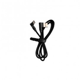 CABLE VORAGO CAB-307 USB A TIPO C 2.4A 90 GRADOS NEGRO