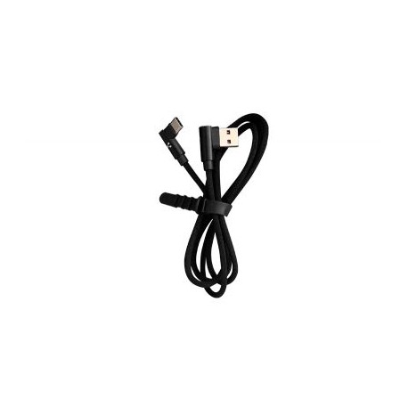 CABLE VORAGO CAB-307 USB A TIPO C 2.4A 90 GRADOS NEGRO