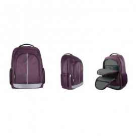 MOCHILA PERFECT CHOICE ESSENTIALS MORADA PARA LAPTOP 15'' A 17''
