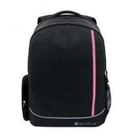 MOCHILA TECHZONE TZBTS17-R 15.6” NEGRO CON ROJO