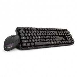 KIT TECLADO Y MOUSE INALAMBRICO TECHZONE TZ19COMB01-INA NEGRO