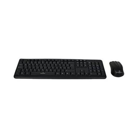 KIT TECLADO Y MOUSE USB PC-201076 ESTANDAR NEGRO 1000 DPI