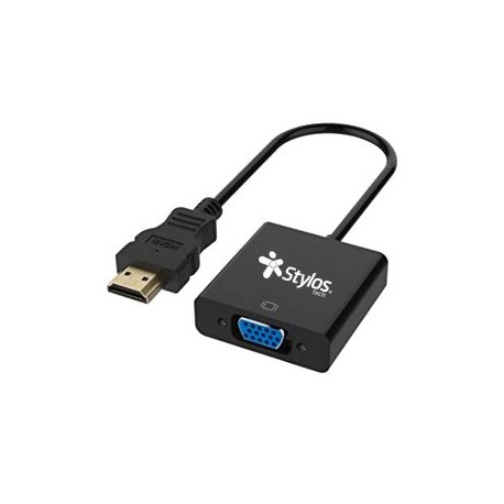 CONVERTIDOR STYLOS HDMI A VGA+AUDIO 3.5MM 15 CM STACHV1B