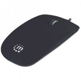 MOUSE MANHATTAN SILUETA USB OPTICO 1000DPI NEGRO 177658