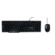 KIT DE TECLADO Y MOUSE PERFECT CHOICE ESTÁNDAR NEGRO 1200 DPI
