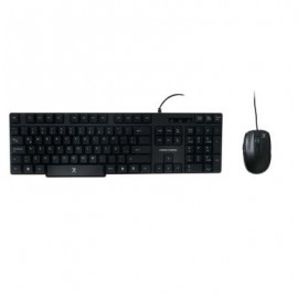 KIT DE TECLADO Y MOUSE PERFECT CHOICE ESTÁNDAR NEGRO 1200 DPI