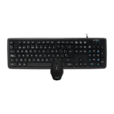 KIT TECLADO ACTECK ALAMBRICO SLIM / MOUSE ALAMBRICO KT400 AC-922838