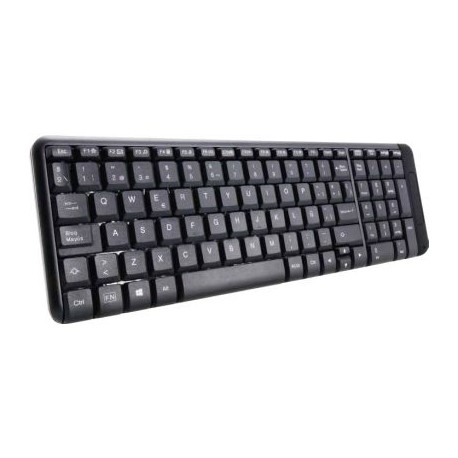 TECLADO INALAMBRICO NANO MULTIMEDIA USB ACTECK NEGRO AC-916615