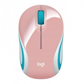 MOUSE MINI LOGITECH INALAMBRICO M187 ROSA 910-005364