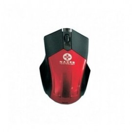 MOUSE NACEB OPTICO USB 1000 DPI ALAMBRICO ROJO/NEGRO NA-037R