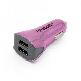 CARGADOR PARA AUTO BROBOTIX ROSA ENCENDEDOR 963264