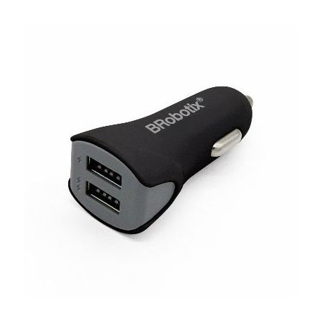 CARGADOR PARA AUTO BROBOTIX NEGRO ENCENDEDOR 963240