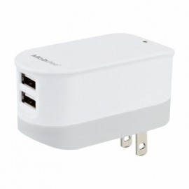 CARGADOR MOBIFREE DE PARED 2 PUERTOS USB BLANCO PARED USB 2 MB-923361