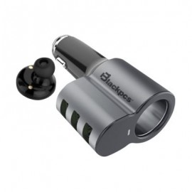 CARGADOR PARA AUTO BLACKPCS 3 PUERTOS USB (EPI053BT-BL)