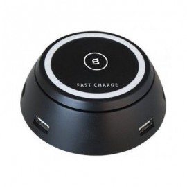 CARGADOR BLACKPCS VOLCANO NEGRO WIRELESS + 6 USBEPBBL12-VOL