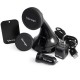 KIT PARA AUTO VORAGO MK-300 BASE CELULAR CARGADOR PARED Y AUTO NEGRO