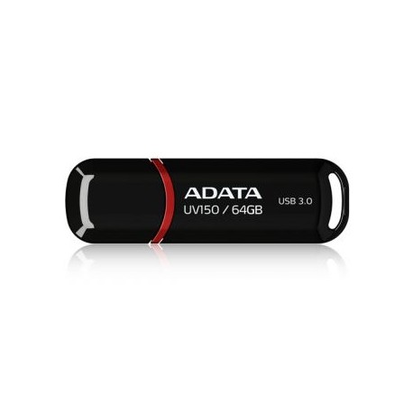 MEMORIA FLASH ADATA UV150 64GB USB 3.0 NEGRO (AUV150-64G-RBK)