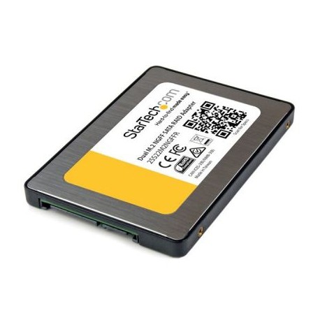 STARTECH ADAPTADOR DOBLE M.2 NGFF A SATA CON RAID 25S22M2NGFFR