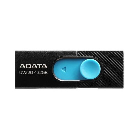 MEMORIA FLASH ADATA UV220 32GB USB2.0 NEGRO/AZUL AUV220-32G-RBKBL