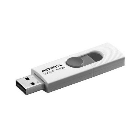 MEMORIA FLASH ADATA UV220 64GB USB2.0 GRIS/BLANCO AUV220-64G-RWHGY