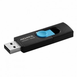 MEMORIA FLASH ADATA UV220 16GB USB2.0 NEGRO/AZUL AUV220-16G-RBKBL