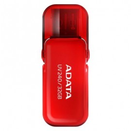 MEMORIA FLASH ADATA UV240 32GB ROJO 2.0 (AUV240-32G-RRD)