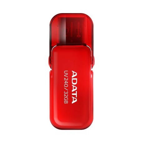 MEMORIA FLASH ADATA UV240 32GB ROJO 2.0 (AUV240-32G-RRD)