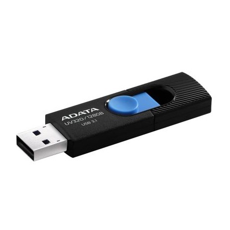 MEMORIA FLASH ADATA UV320 128GB USB3.1 NEGRO/AZUL AUV320-128G-RBKBL