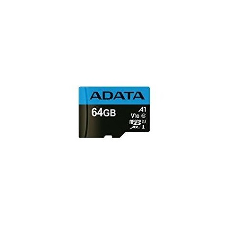 MEMORIA MICROSD ADATA AUSDX64GUICL10A1-RA1 64GB NEGRO CLASE 10