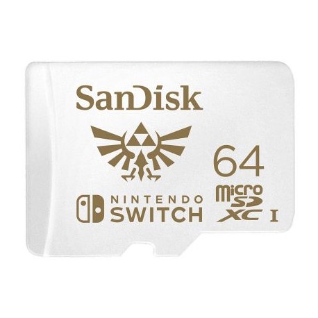 MEMORIA MICRO SDXC SANDISK UHS-I NINTENDO 64GB SDSQXAT-064G-GNCZN