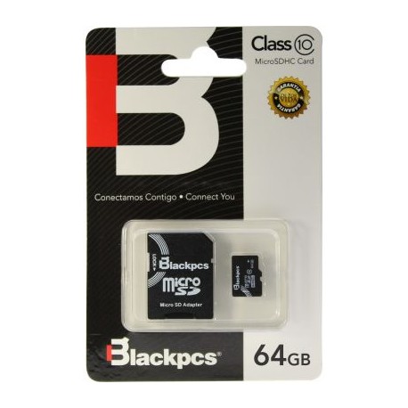 MEMORIA MICRO SDXC BLACKPCS 64GB CLASE 10 (MM10101-64)