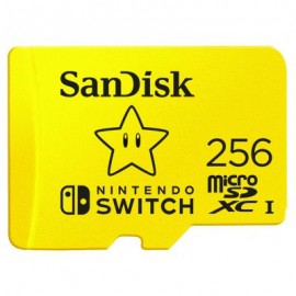 MEMORIA SANDISK MICRO SDXC NINTENDO SWITCH 256GB (SDSQXAO-256G-GNCZN)