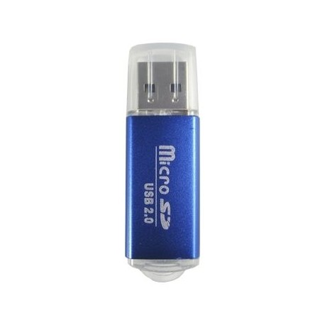 LECTOR MICROSD BROBOTIX 345673A 480 MBIT/S AZUL USB 2.0