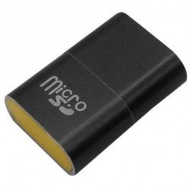 LECTOR DE TARJETAS MICRO SD BROBOTIX USB 2.0 NEGRO