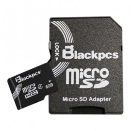 MEMORIA MICRO SDHC BLACKPCS  8GB CL 4 (MM4101-8)