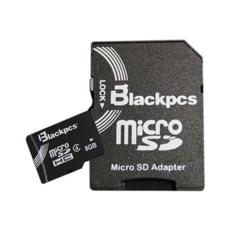 MEMORIA MICRO SDHC BLACKPCS  8GB CL 4 (MM4101-8)