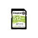 MEMORIA SD KINGSTON SDXC CANVAS SELECT 100R CL10 UHS-I V30(SDS2/512GB)