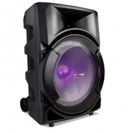BOCINA KARAOKE VORAGO KSP-300 8" RECARGABLE BT/USB/AUX/SD 1MICROFONO