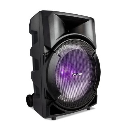 BOCINA KARAOKE VORAGO KSP-300 8" RECARGABLE BT/USB/AUX/SD 1MICROFONO