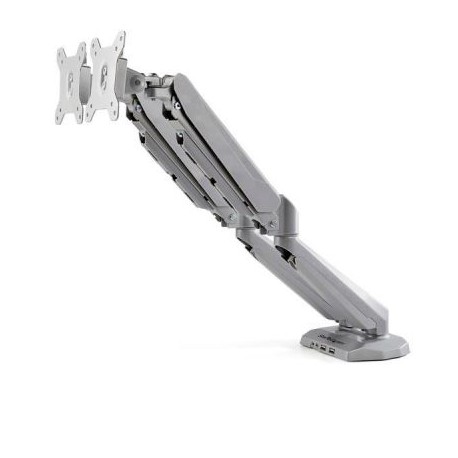 SOPORTE STARTECH MONITORES ESCRITORIO 2 BRAZOS 2X USB 3.0 Y 3.5MM