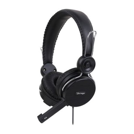 AUDIFONO DIADEMA VORAGO ALTA FIDELIDAD HS-201 CON MICROFONO NEGROS