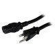 Cable 1.2m Alimentacion 14AWG PC NEMA5-15P a C15 STARTECH PXT515C154