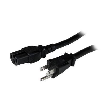 Cable 1.2m Alimentacion 14AWG PC NEMA5-15P a C15 STARTECH PXT515C154