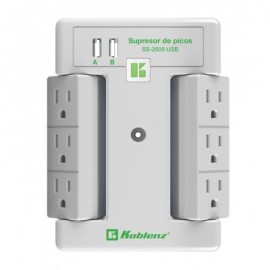 SUPRESOR DE PICOS KOBLENZ 6 CONTACTOS GIRA 2x USB (00-5348-00-8)