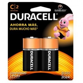 PILAS ALCALINAS DURACELL 80281569 DURALOCK POWER PRESERVE C 2 PIEZAS