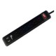 BARRA MULTICONTACTOS QIAN PINYAO EN260 6 CONTACTOS 2 USB